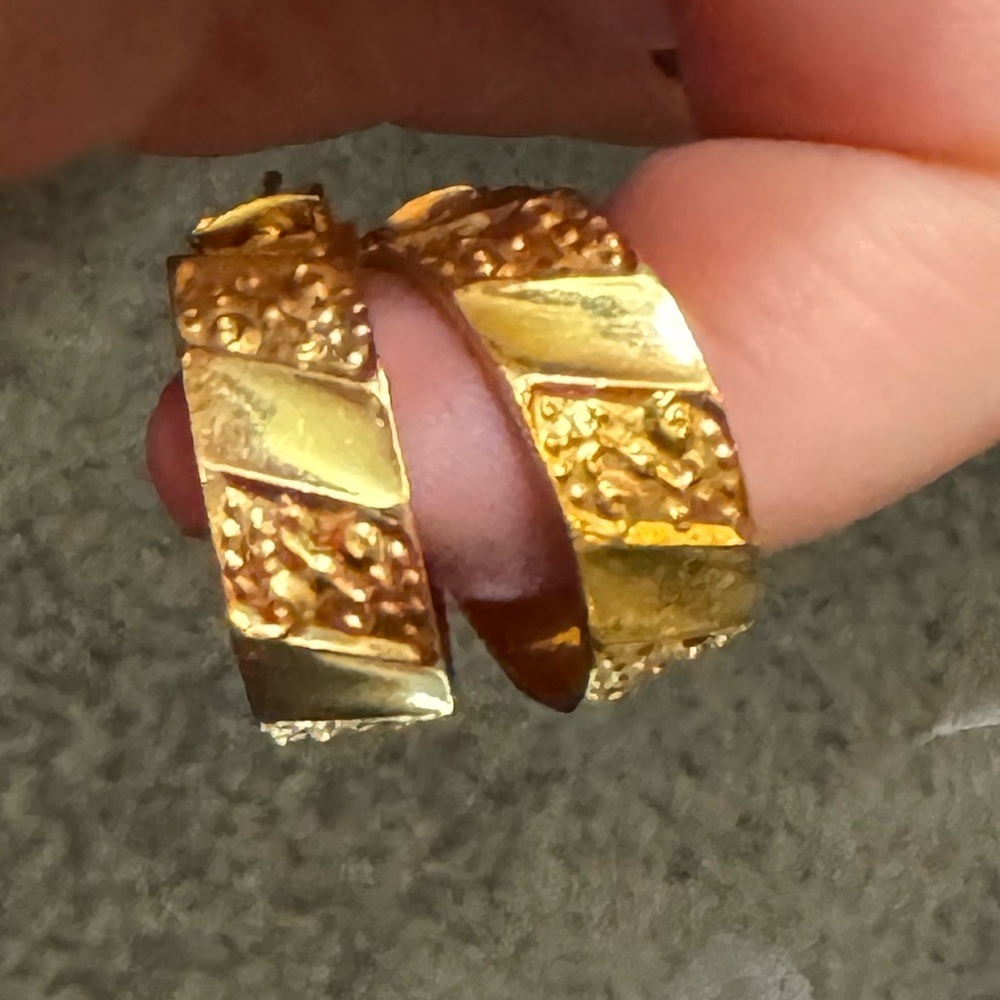 Assortment Gold Hoop/Dangle Statement Earrings - Picture 2 of 7